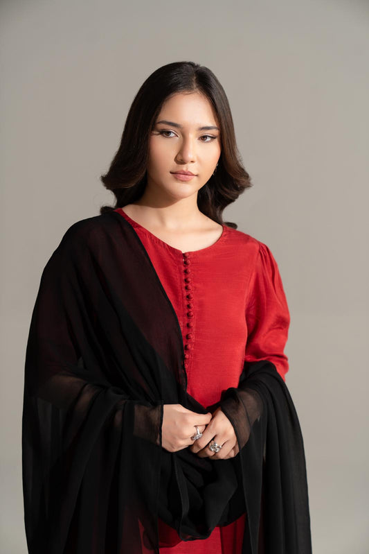 1 Piece Chiffon Embroidered Dupatta (FD0112)