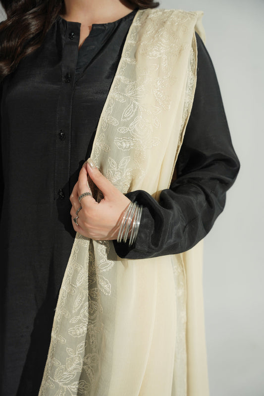 1 Piece Chiffon Embroidered Dupatta (FD0120)