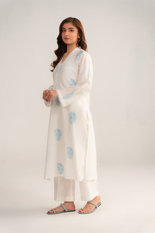 2 Piece Cotton Embroidered Suit (CP0403)
