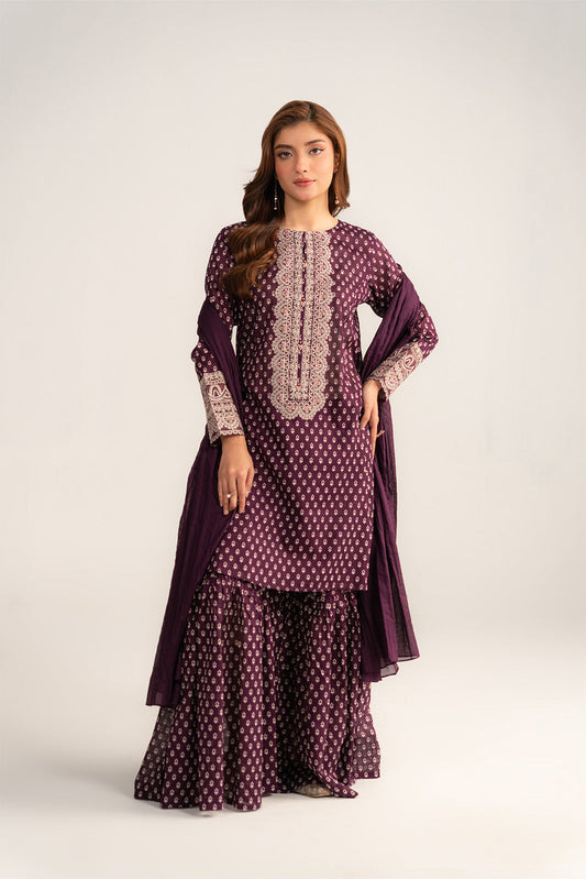 3 Piece Printed Lawn Printed Suit (CP0408)