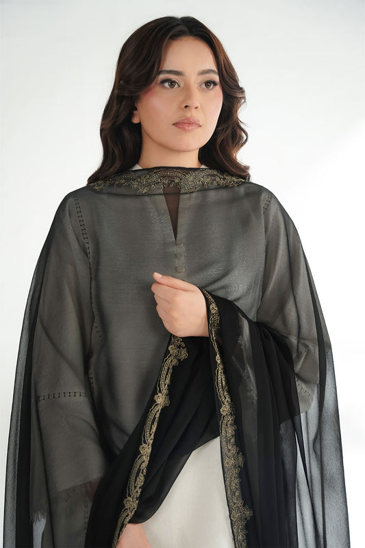 1 Piece Chiffon Embroidered Dupatta (FD0134)