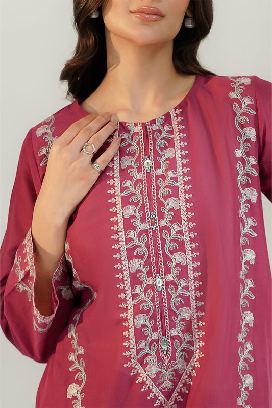 2 Piece Lawn Embroidered Suit (CP0457)