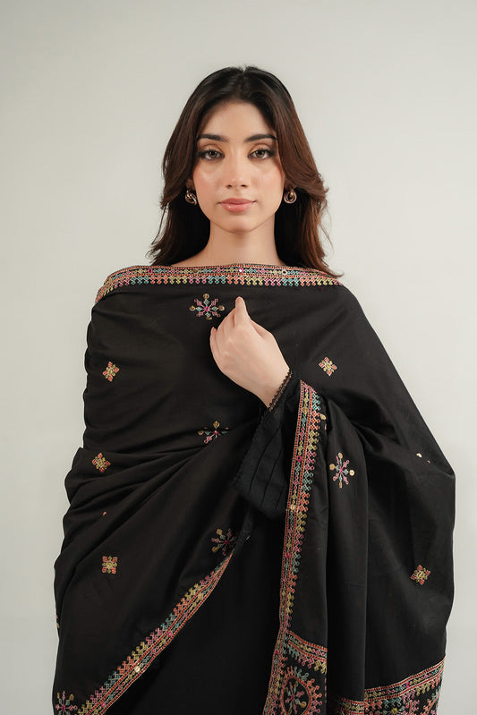 1 Piece Lawn Embroidered Shawl (CH0075)