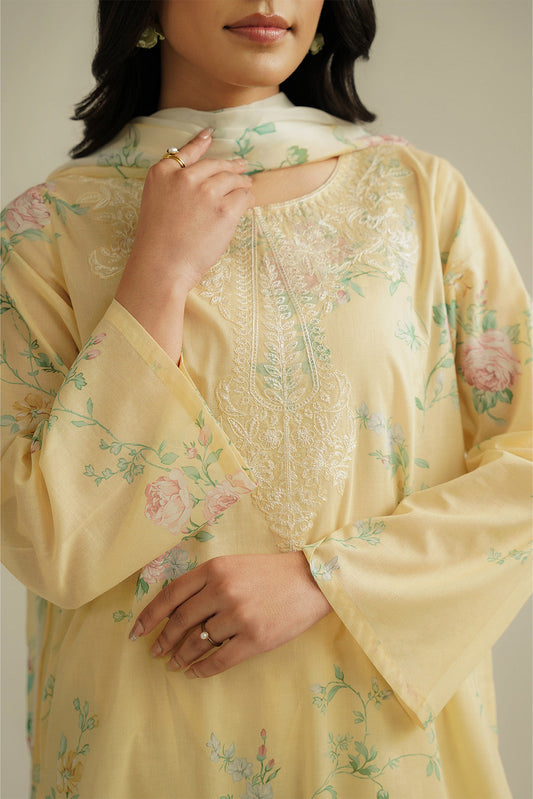 3 Piece Printed Lawn Printed Suit (CP0399)