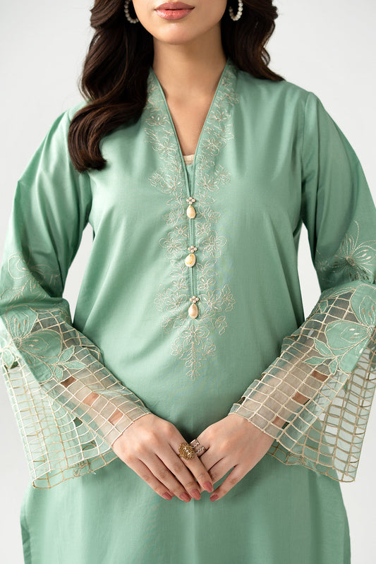 2 Piece Cambric Embroidered Suit (CP0529)