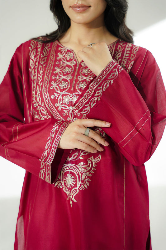 2 Piece Lawn Embroidered Suit (CS0637)