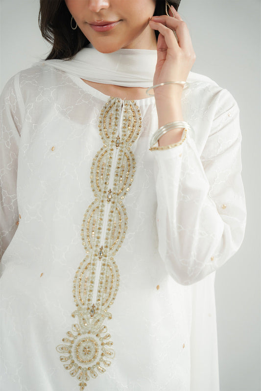 3 Piece Lawn Embroidered Suit (CS0492)