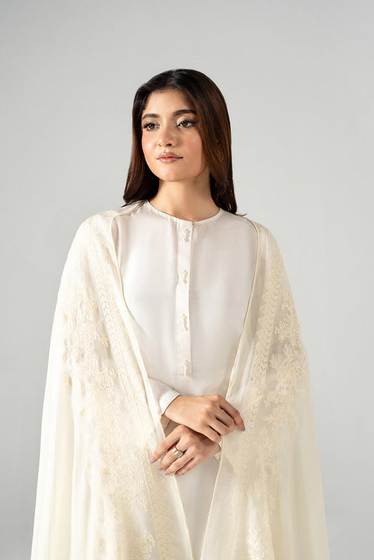 1 Piece Chiffon Embroidered Dupatta (FD0131)