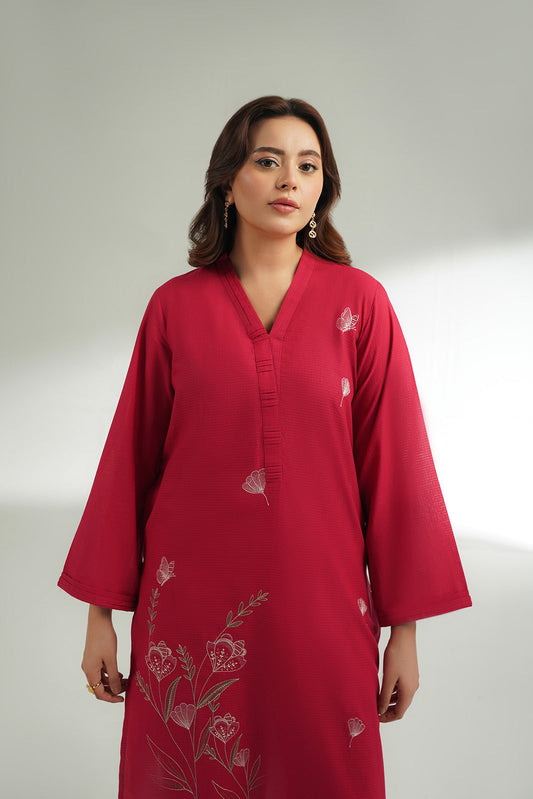 2 Piece Cotton Rip Stop Embroidered Suit (CS0566)