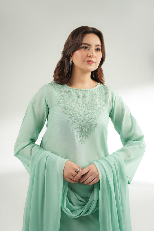 3 Piece Lawn Embroidered Suit (CS0570)
