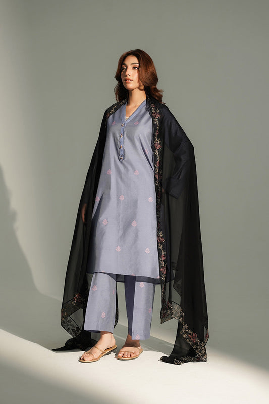 1 Piece Chiffon Embroidered Dupatta (FD0108)