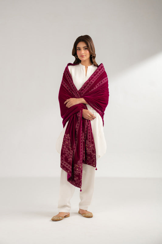 1 Piece Velvet Embroidered (FG0004)