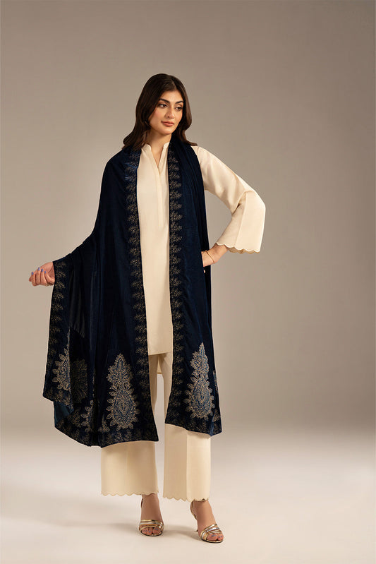 1 Piece Velvet Embroidered (FG0005)