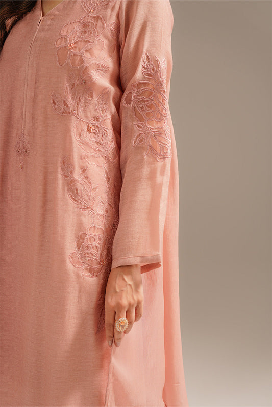 3 Piece Khadi Net Embroidered (FL0057)
