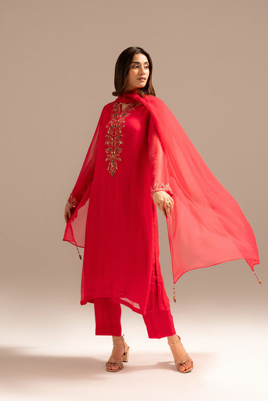 3 Piece Chiffon Embroidered (FL0059)