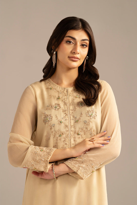 1 Piece Chiffon Embroidered (FL0099)