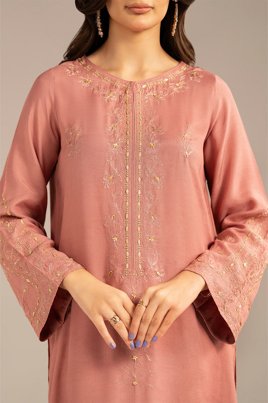 3 Piece Raw Silk Embroidered (FL0104)