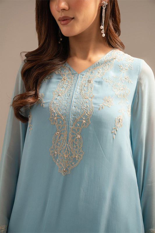 2 Piece Chiffon Embroidered (FS0021)