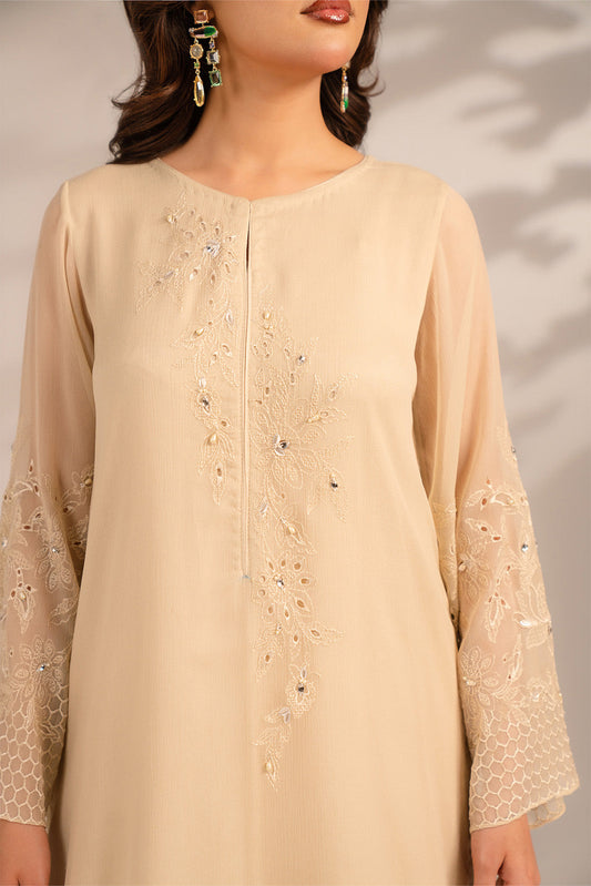 1 Piece Chiffon Embroidered (FS0080)