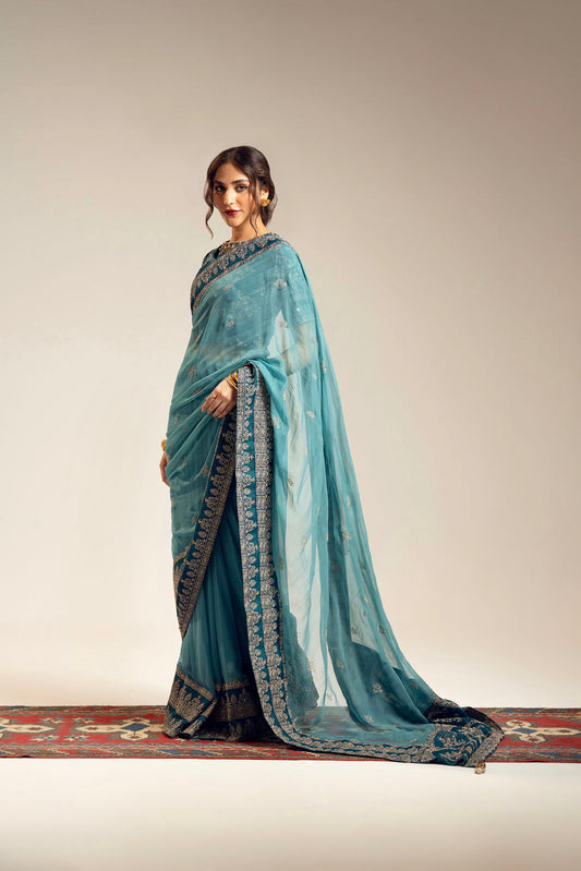 3 Piece Chiffon Embroidered (FW0014)
