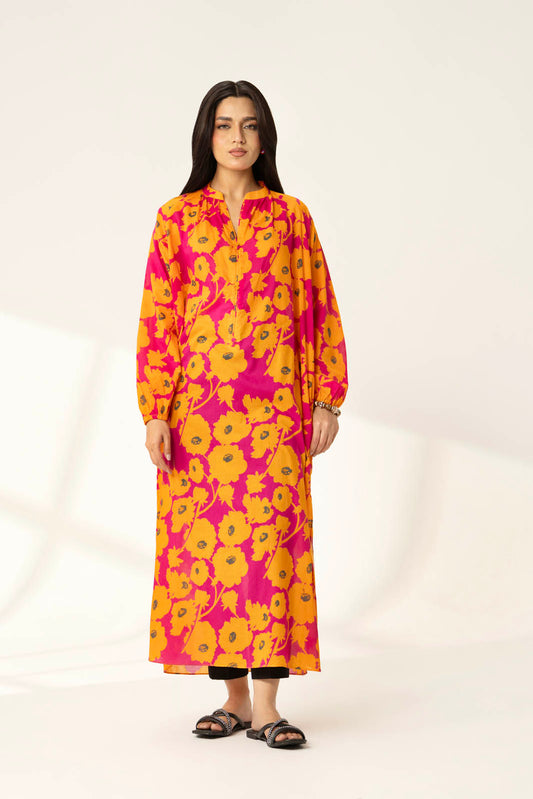 1 Piece Printed Lawn Solid Shirt (PD1345)
