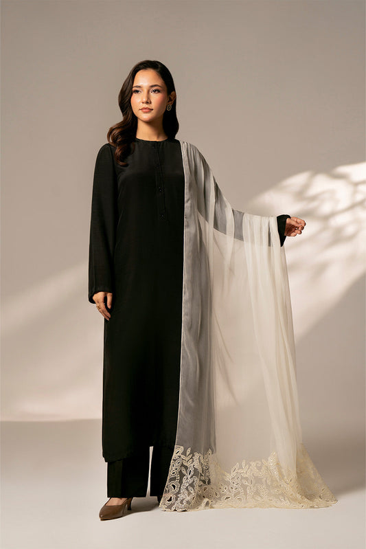 1 Piece Chiffon Embroidered Dupattas/Stoles (FD0067)