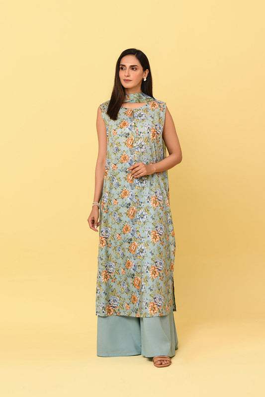 2 Piece Unstitched Printed Lawn Printed Suit (UC0026)