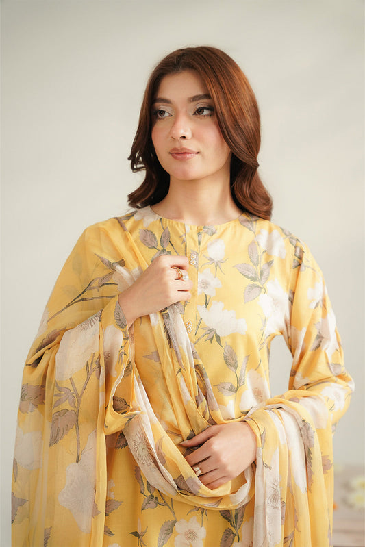 3 Piece Lawn Printed Unstitched Suit (UC0089)