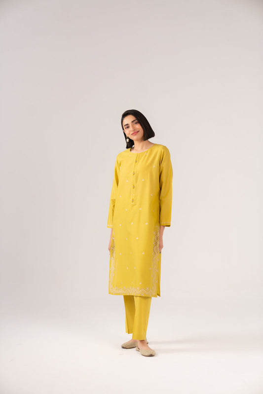 2 Piece Lawn Embroidered Suit (CP0081)
