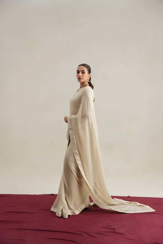 3 Piece Chiffon Embroidered Suit (FW0008)